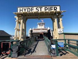 Looking down the pier at the Eureka
