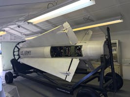 A nuclear missile inside the bunker