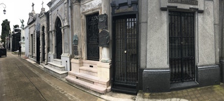 Inside the cemetery.