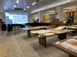A room full of maps.