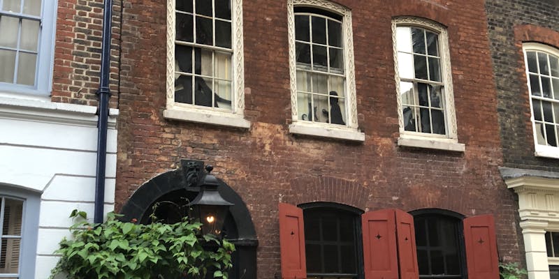 Outside Dennis Severs’ House