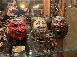 A trio of devilish mugs.