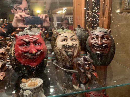 A trio of devilish mugs.