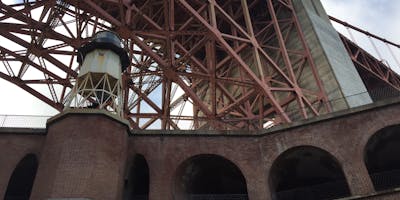 Fort Point under the Golden Gate Bridge.