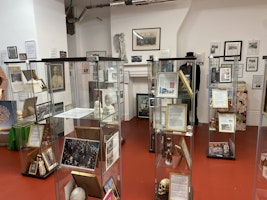 Displays inside the museum.