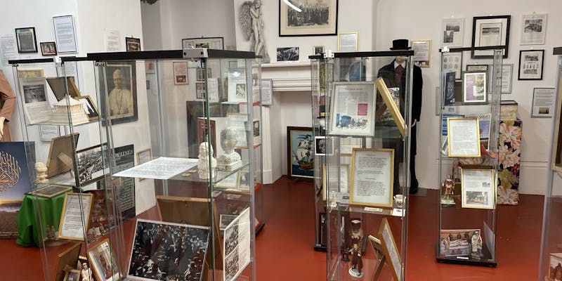 Displays inside the museum.