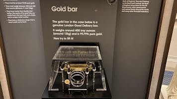 A gold bar you can touch.