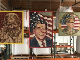 Jelly bean portraits.