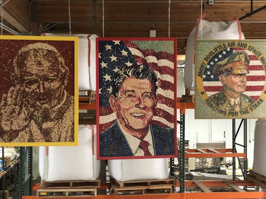 Jelly bean portraits.