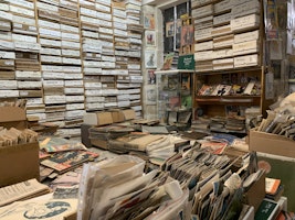 Stacks of old magazines