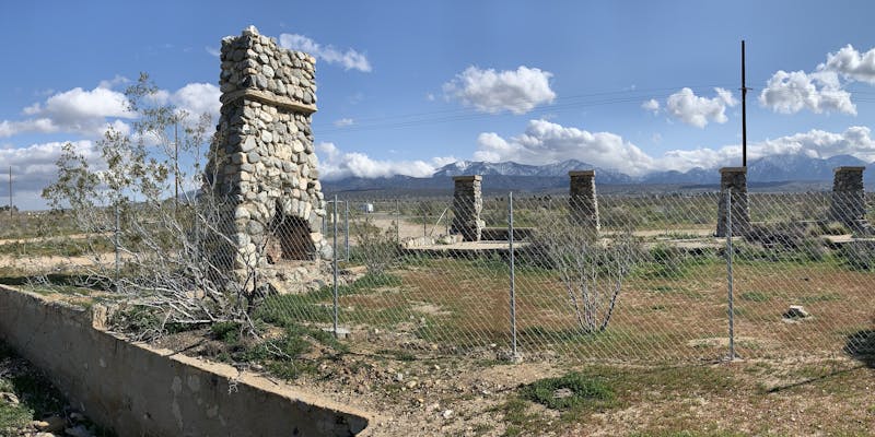 The ruins of Llano del Rio.