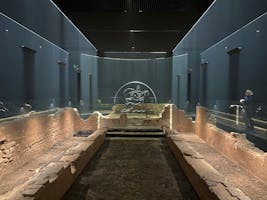 The Mithraeum, illuminated.
