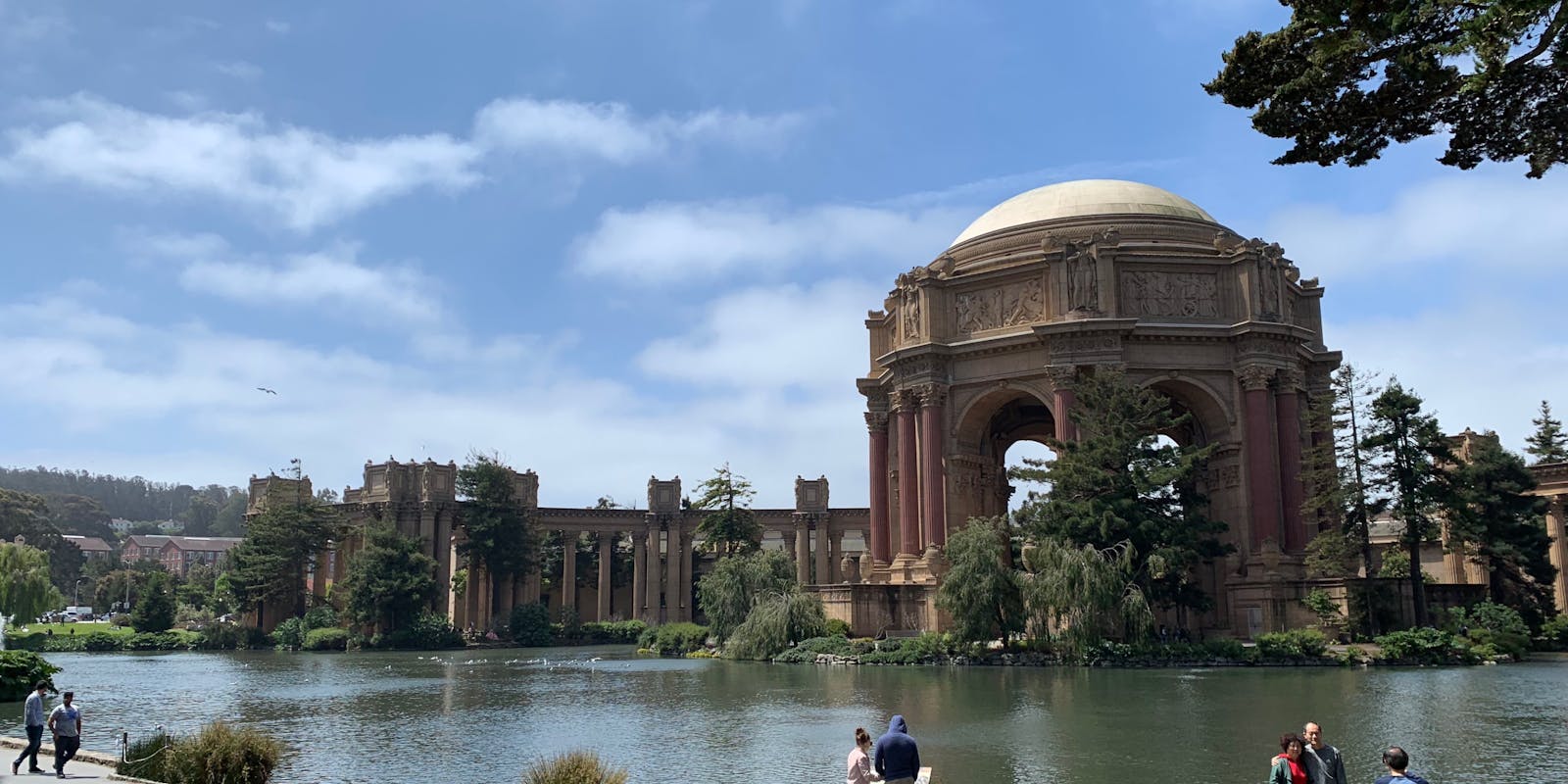 The Palace of Fine Arts, from across the lake.
