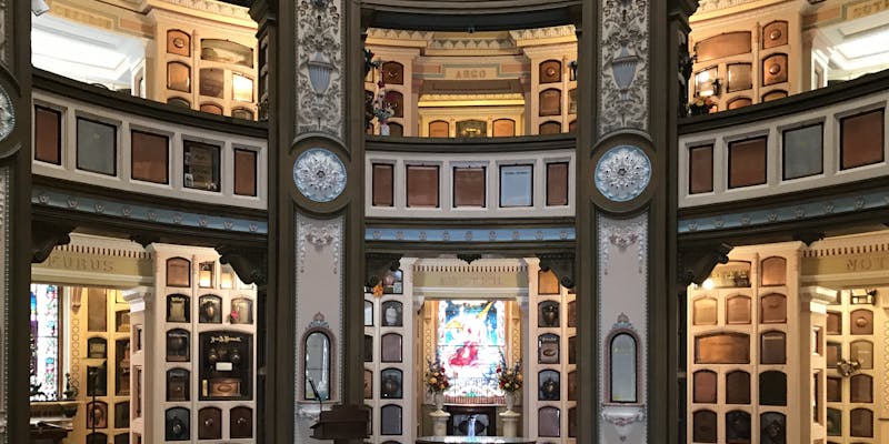Inside the Columbarium.